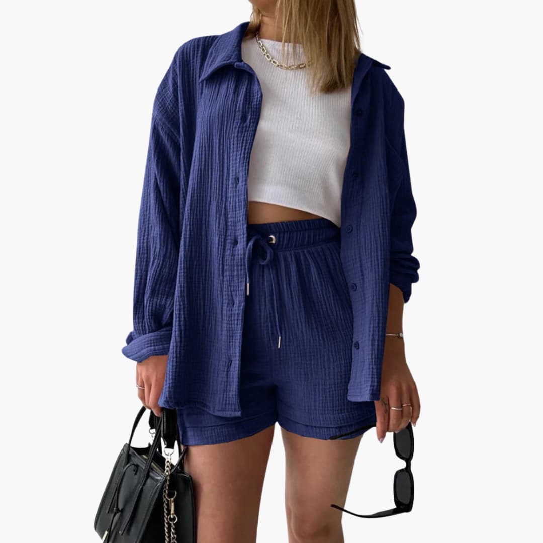 Vitoria | Conjunto de duas peças chique e descontraído