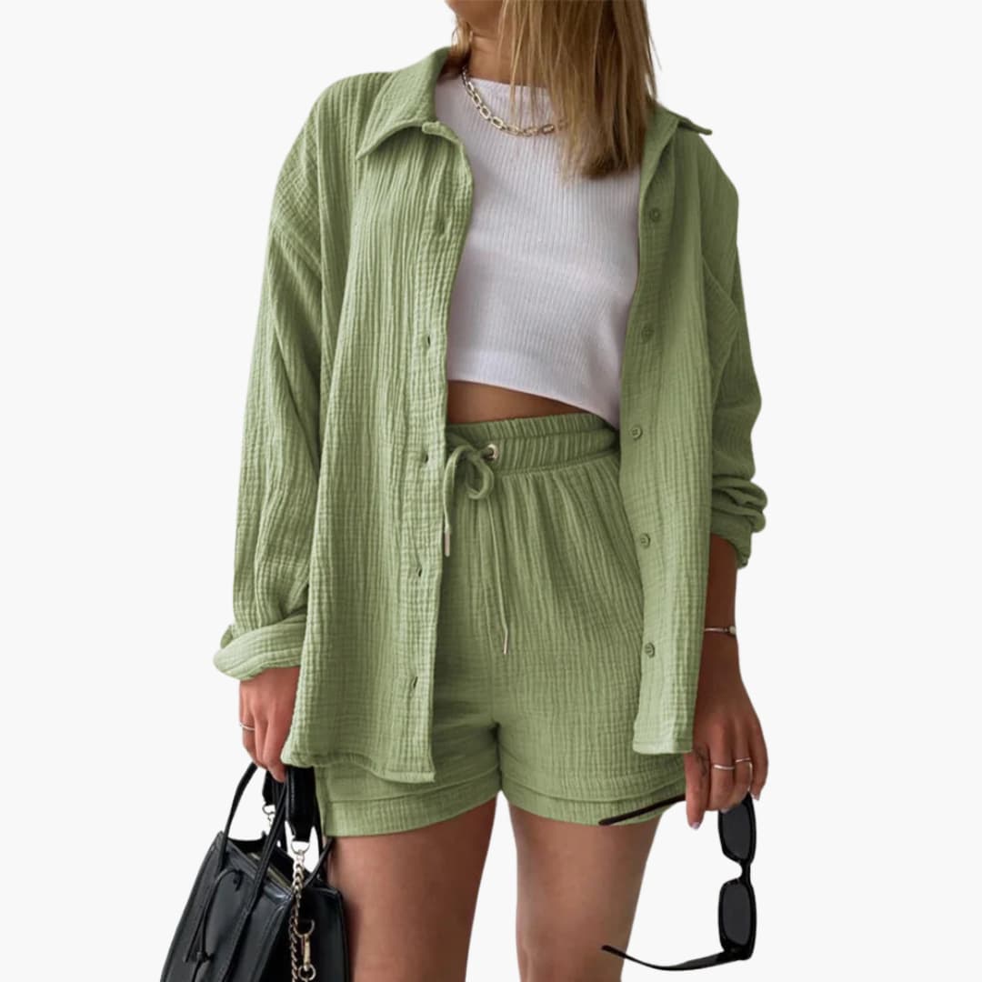 Vitoria | Conjunto de duas peças chique e descontraído