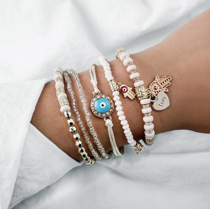 Hamsa™ | Jóias Conjunto Pulseiras