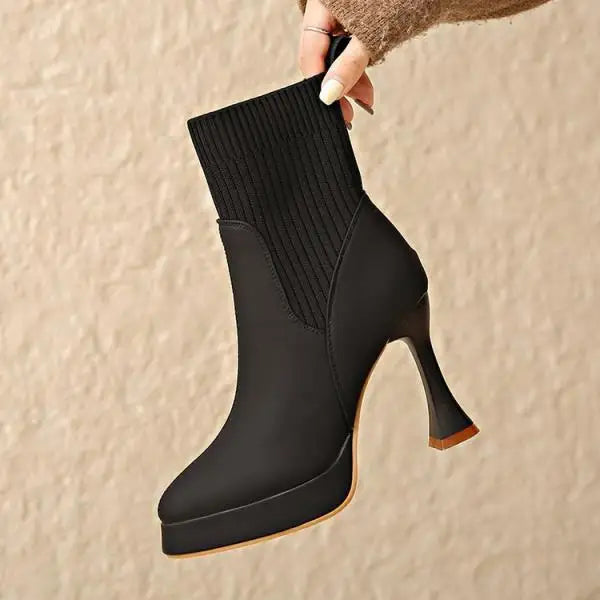 Eugenia™ | Botas com plataforma, Conforto e Elegância Feminina