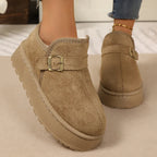 Aurora™ | Botas com plataforma em camurça sintética com forro quente e sola antiderrapante