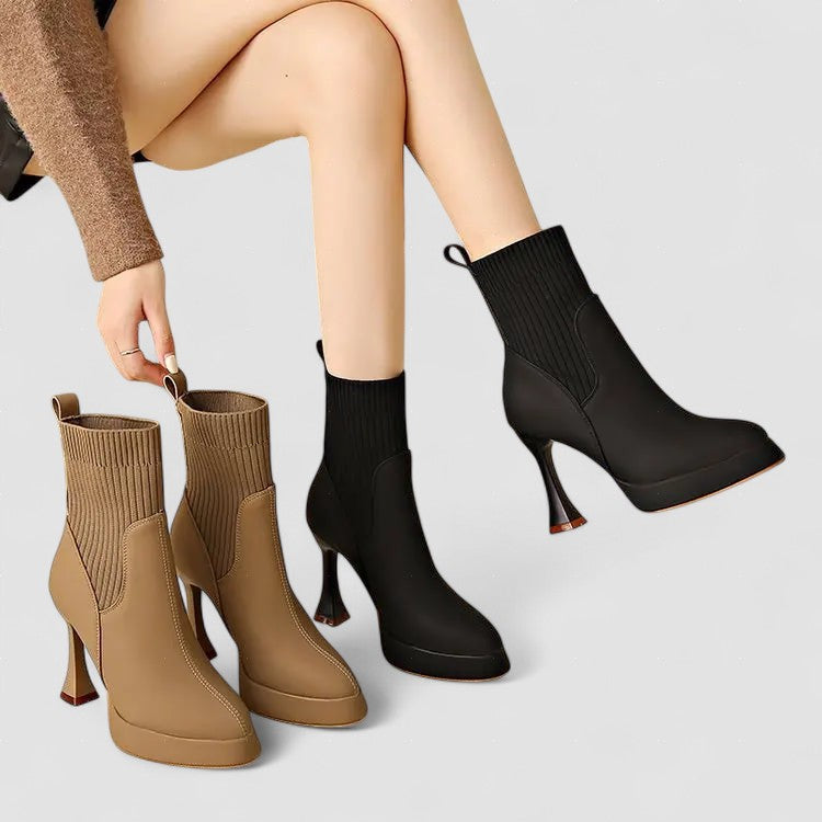 Eugenia™ | Botas com plataforma, Conforto e Elegância Feminina
