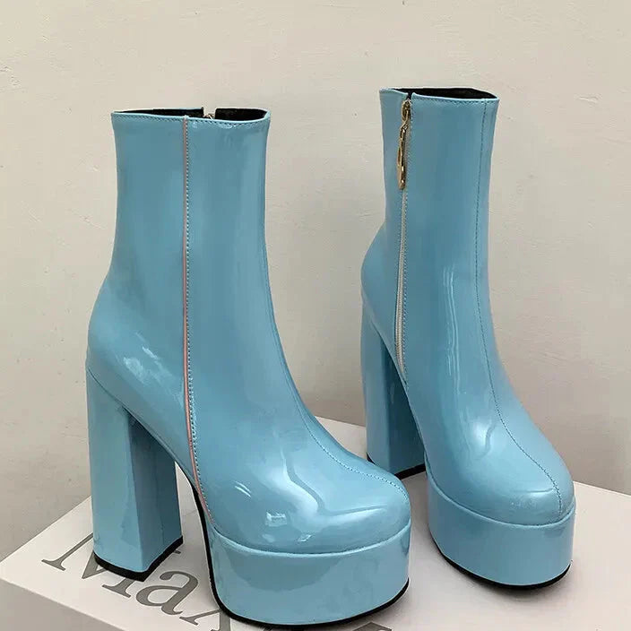 Carina™ | Botas com plataforma super alta com charme e confiança