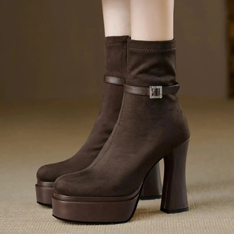 Yanete™ | Botas de plataforma de luxo com conforto e estilo em cada passo