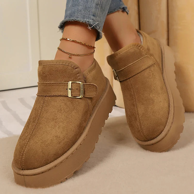 Aurora™ | Botas com plataforma em camurça sintética com forro quente e sola antiderrapante