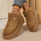 Aurora™ | Botas com plataforma em camurça sintética com forro quente e sola antiderrapante