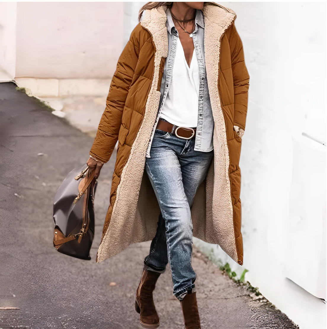 Tânia™ | Casaco Quente Dupla Face
