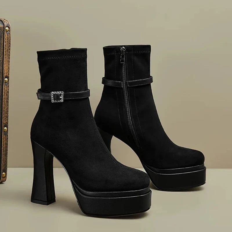 Yanete™ | Botas de plataforma de luxo com conforto e estilo em cada passo