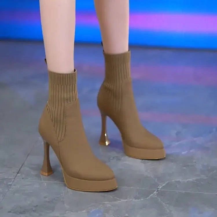 Eugenia™ | Botas com plataforma, Conforto e Elegância Feminina