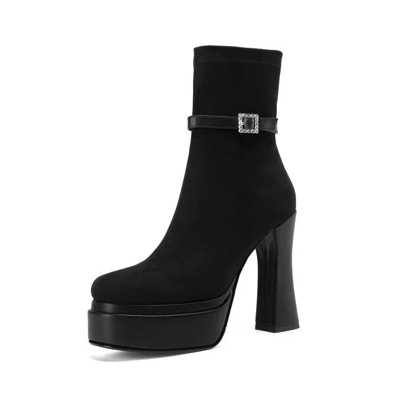 Yanete™ | Botas de plataforma de luxo com conforto e estilo em cada passo