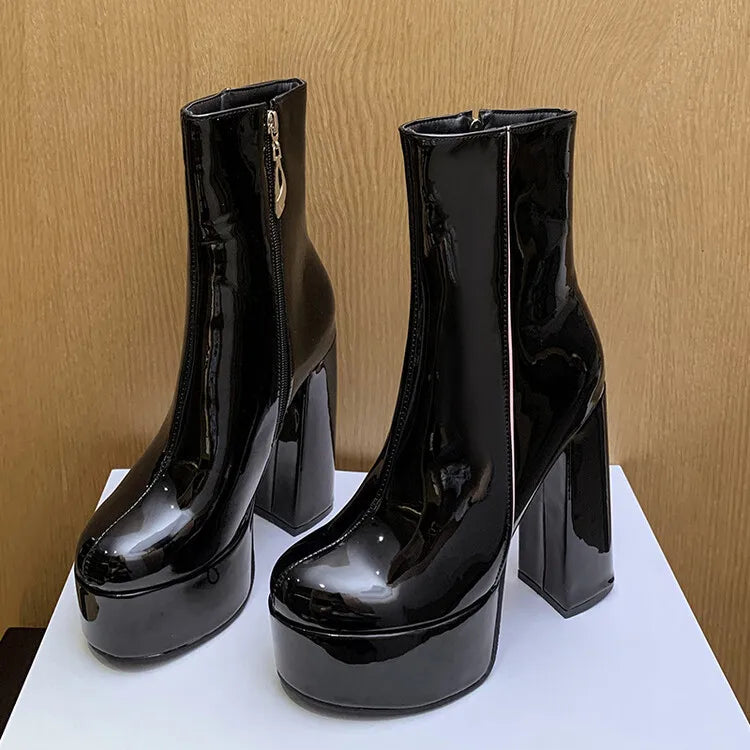 Carina™ | Botas com plataforma super alta com charme e confiança