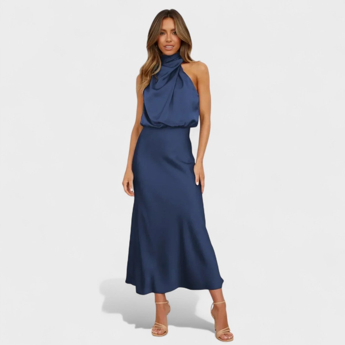Alba™ | Vestido Satin Elegance - | Benedita Lisboa