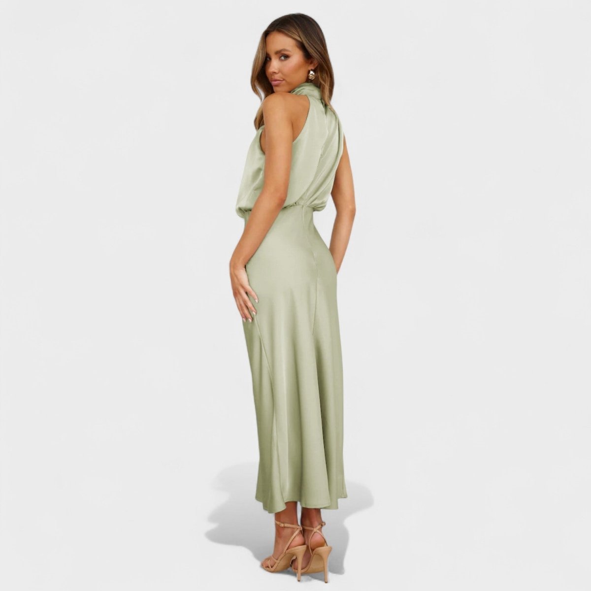 Alba™ | Vestido Satin Elegance - | Benedita Lisboa