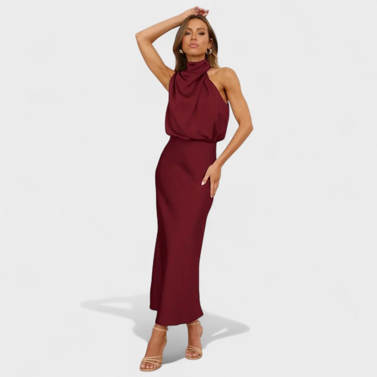 Alba™ | Vestido Satin Elegance - | Benedita Lisboa