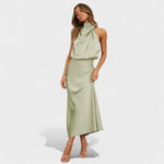 Alba™ | Vestido Satin Elegance - | Benedita Lisboa