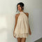 Alice™ | Vestido Mini Halter Solto e Elegante - | Benedita Lisboa