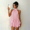 Alice™ | Vestido Mini Halter Solto e Elegante - | Benedita Lisboa