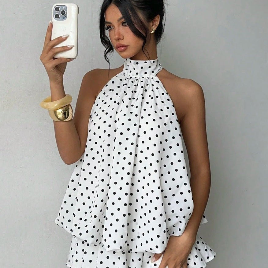Alice™ | Vestido Mini Halter Solto e Elegante - | Benedita Lisboa
