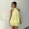 Alice™ | Vestido Mini Halter Solto e Elegante - | Benedita Lisboa