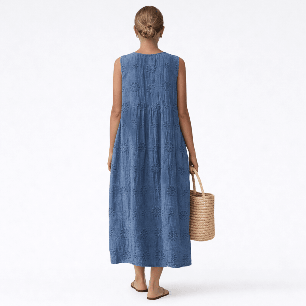 Alícia™ | Vestido Midi de Verão para o Dia a Dia - Vestido | Benedita Lisboa