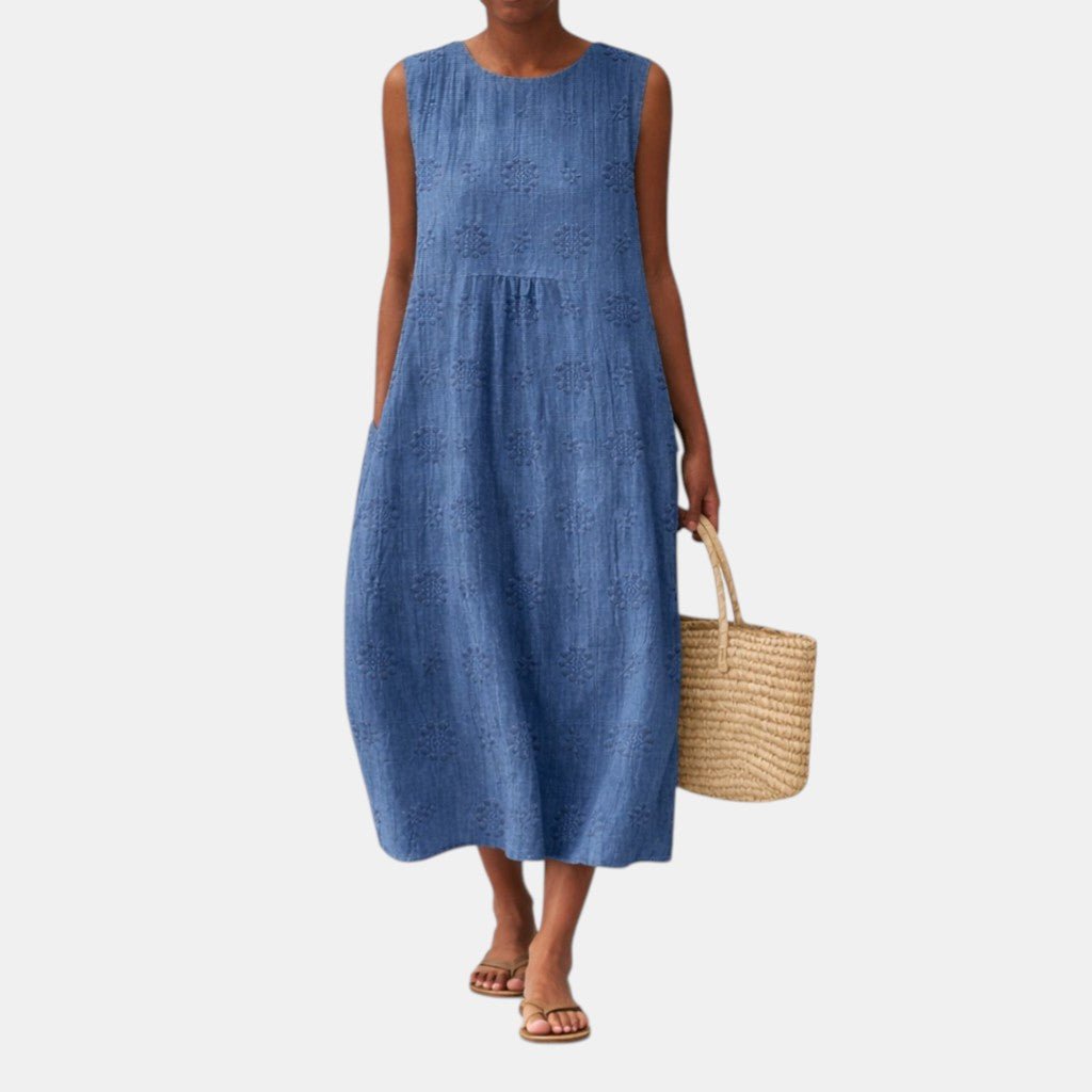 Alícia™ | Vestido Midi de Verão para o Dia a Dia - Vestido | Benedita Lisboa