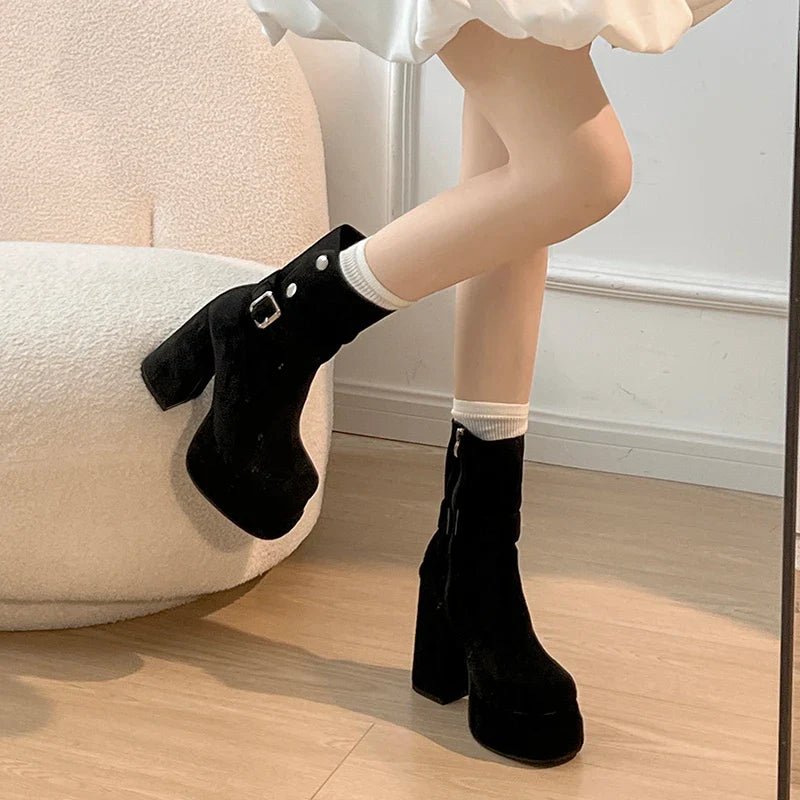 Amalia™ | Botas de estilo urbano com personalidade e confiança - | Benedita Lisboa