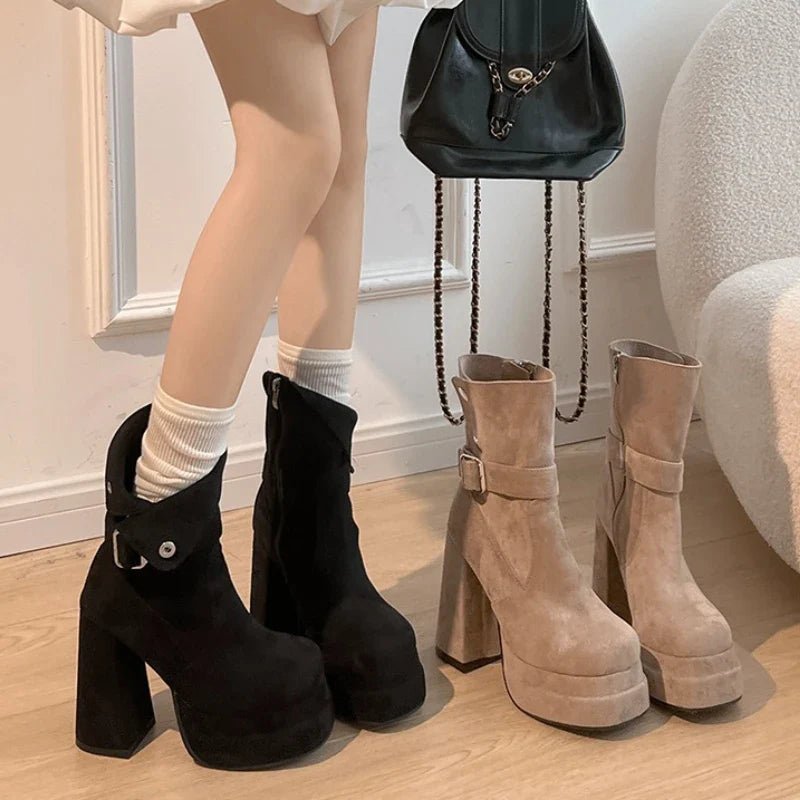 Amalia™ | Botas de estilo urbano com personalidade e confiança - | Benedita Lisboa