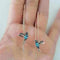 Amalia - Pendentes de Arame com Colibri em Ouro e Cristais - | Benedita Lisboa
