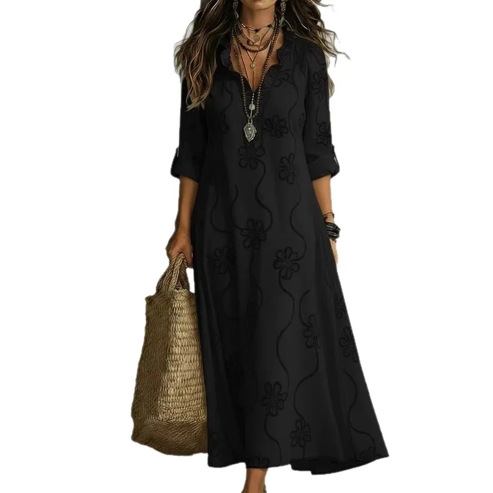 Amélia™ | Vestido Boho Chic Elegância Atemporal - dress | Benedita Lisboa