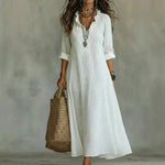 Amélia™ | Vestido Boho Chic Elegância Atemporal - dress | Benedita Lisboa