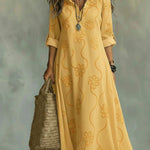 Amélia™ | Vestido Boho Chic Elegância Atemporal - dress | Benedita Lisboa
