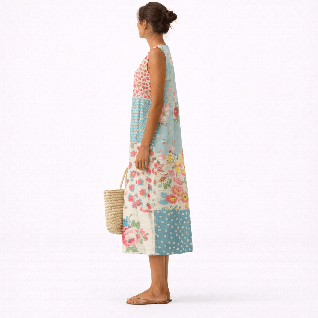 Amélia™ | Vestido Midi para o Dia a Dia - Vestido | Benedita Lisboa