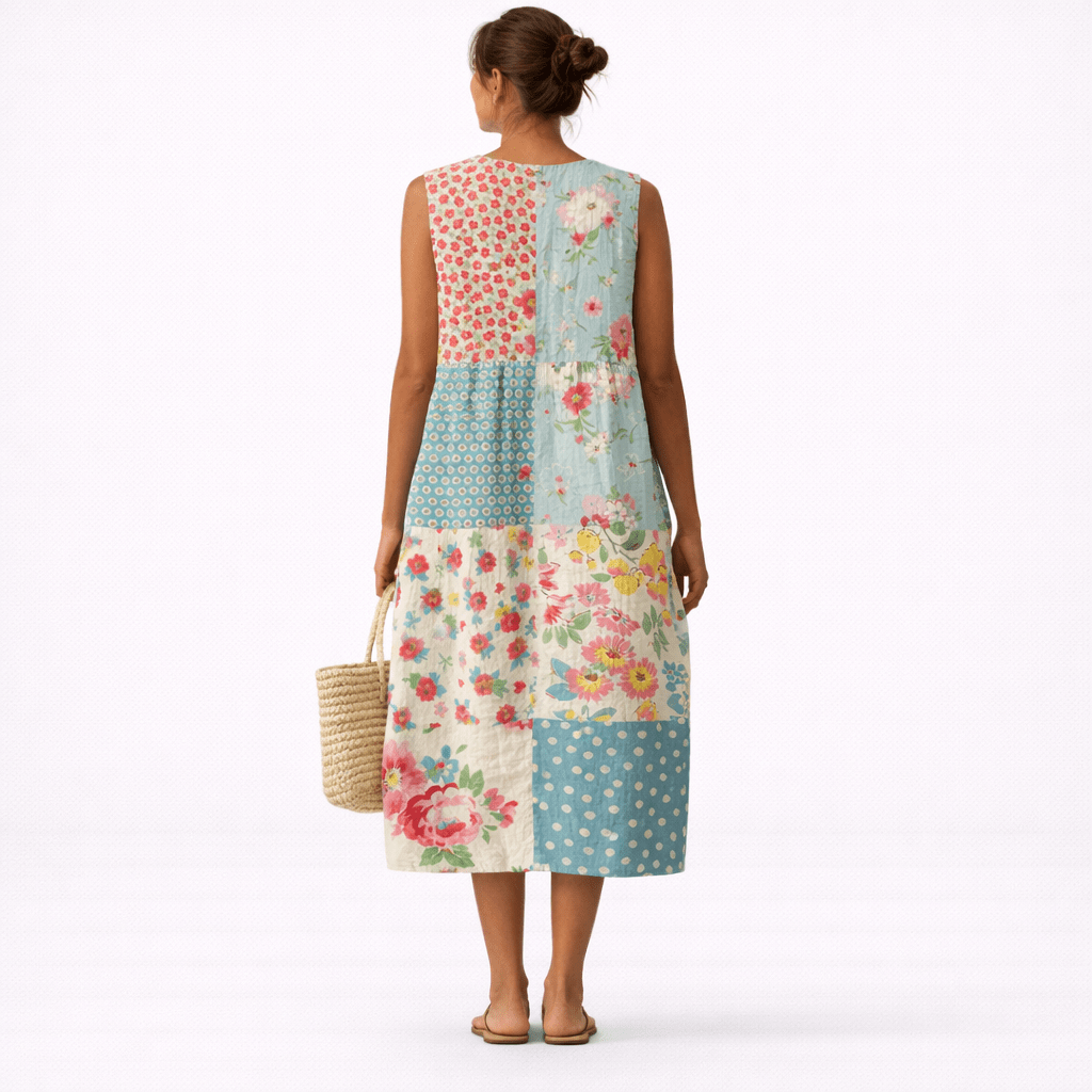 Amélia™ | Vestido Midi para o Dia a Dia - Vestido | Benedita Lisboa