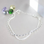 Amparo - Conjunto de Pulseiras Prateadas Elegantes com Pedras de Zircónio - | Benedita Lisboa