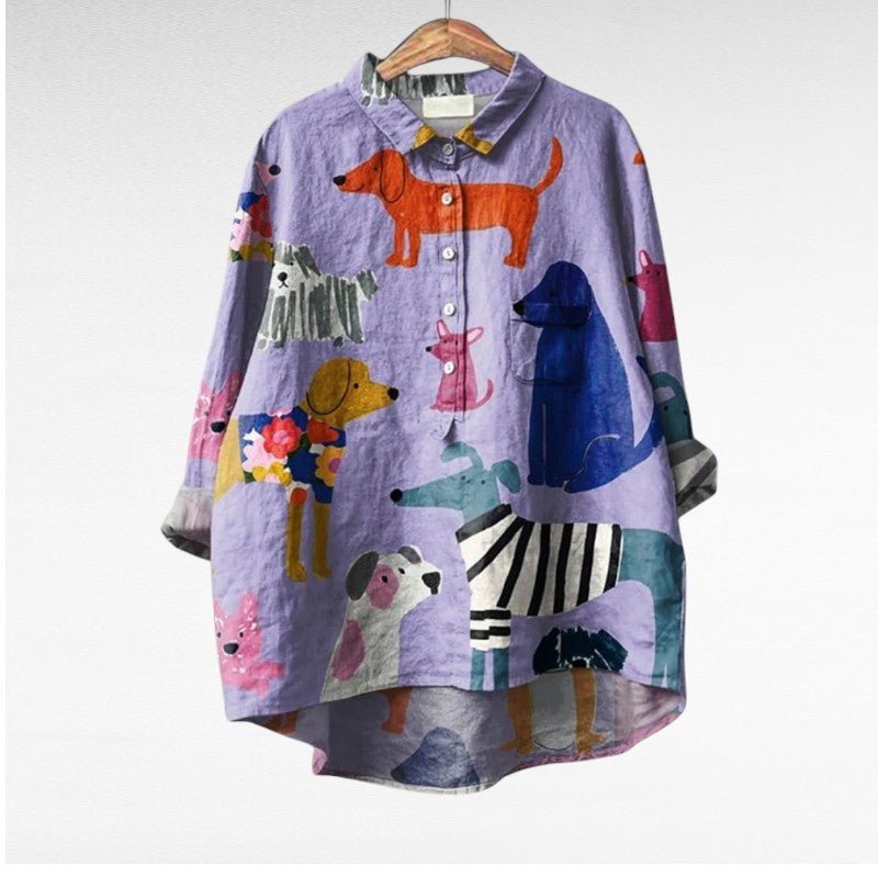 Andreia™ | Camisa Super Fofa e Colorida - Women Top | Benedita Lisboa