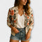 Andreia - Casaco bomber elegante com padrão floral - | Benedita Lisboa