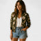 Andreia - Casaco bomber elegante com padrão floral - | Benedita Lisboa