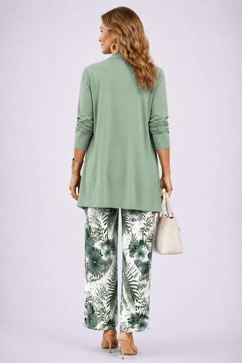 Andreia™ | Conjunto de 3 Peças Verde e Branco - | Benedita Lisboa