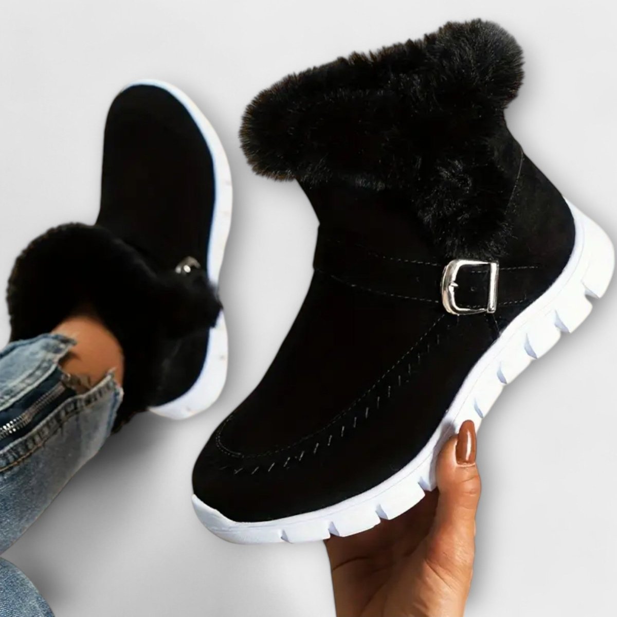 Anny™ | Botas de tornozelo quentes e forradas - | Benedita Lisboa