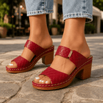 Antonella - Saltos de Couro Almofadados - | Benedita Lisboa
