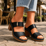 Antonella - Saltos de Couro Almofadados - | Benedita Lisboa