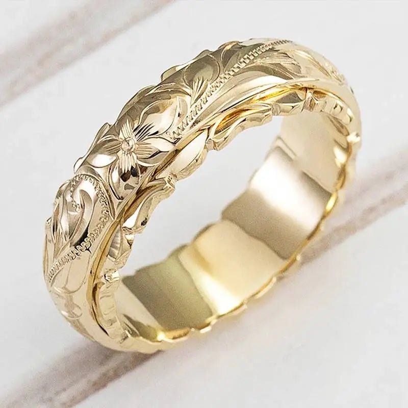 Antonia - Anel Dourado “Flor Antiga” - Ring | Benedita Lisboa