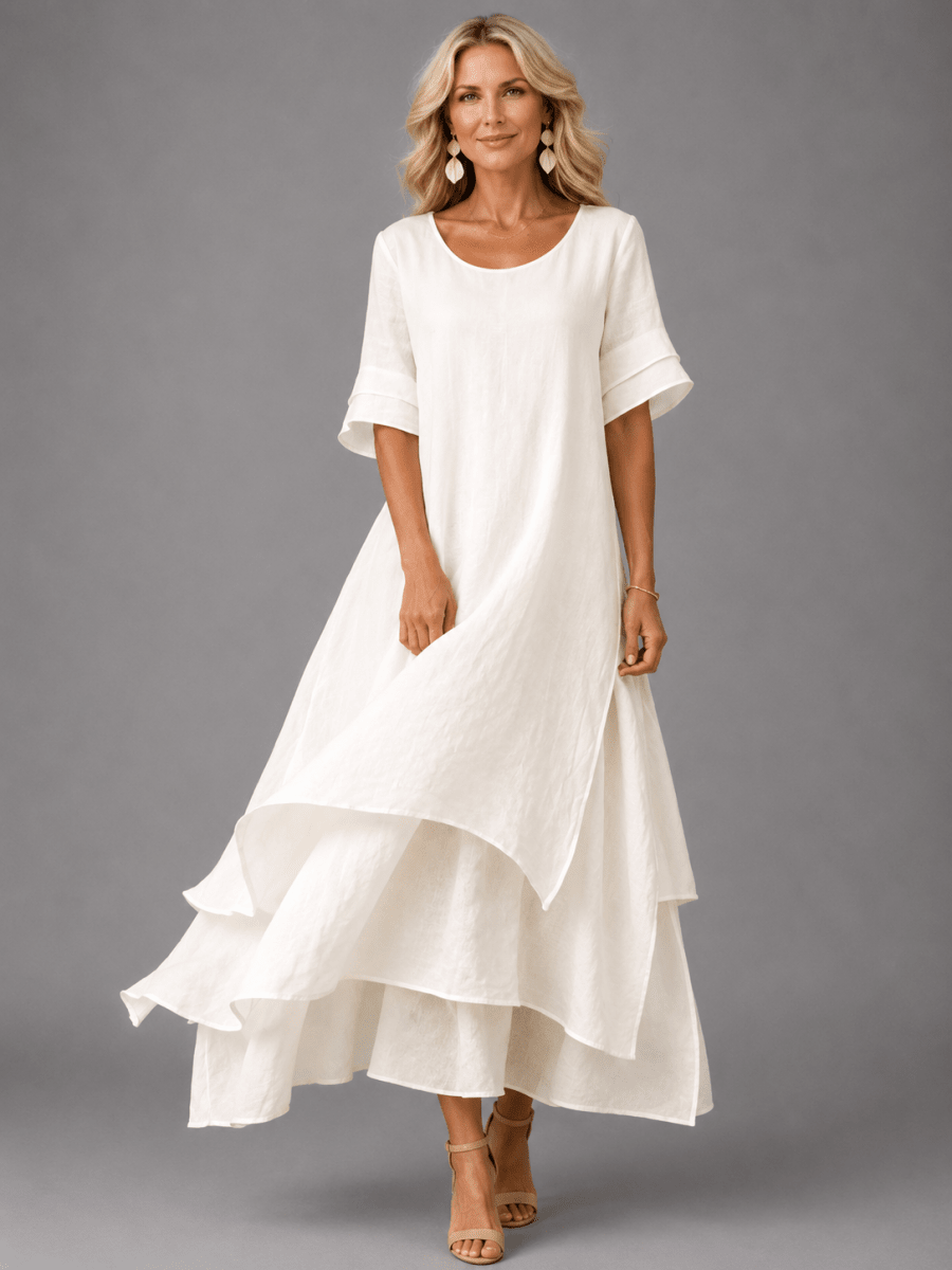 Aura™ | Vestido Maxi Fluído - Maxi Dresses | Benedita Lisboa