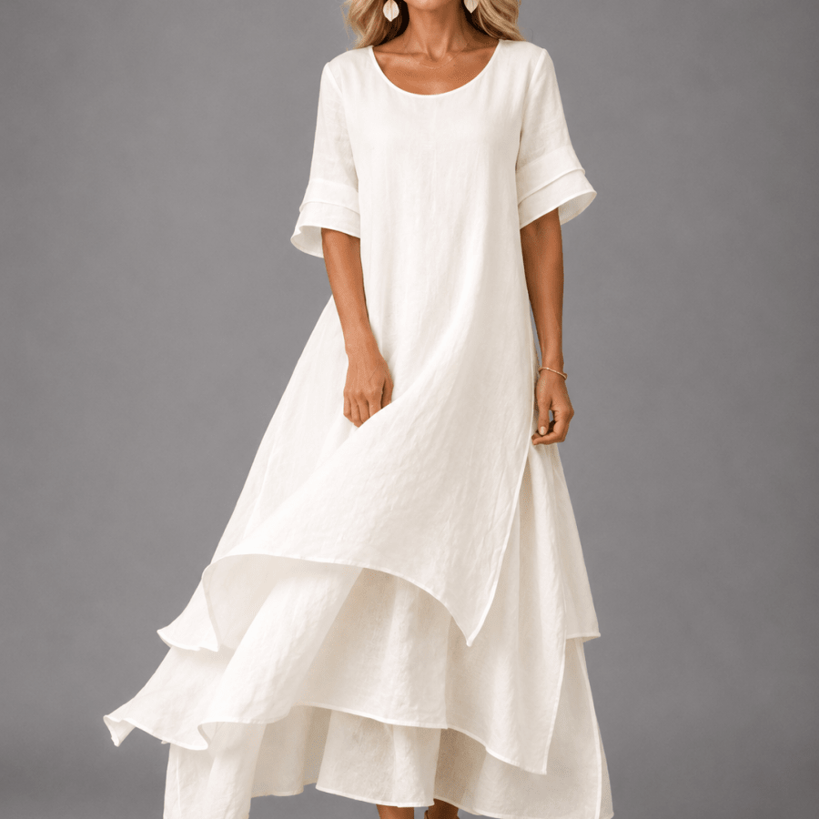 Aura™ | Vestido Maxi Fluído - Maxi Dresses | Benedita Lisboa