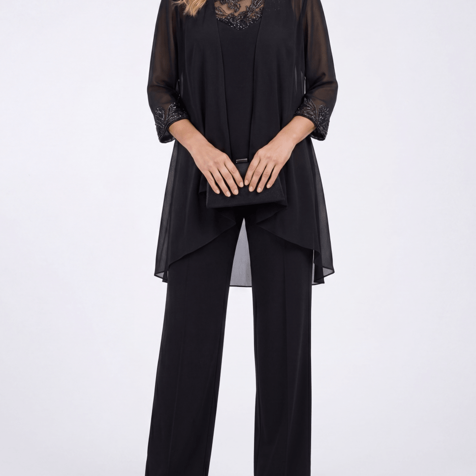 Aurora™ | Conjunto de Casaco Fluido e Calça de Perna Larga Azul - set | Benedita Lisboa