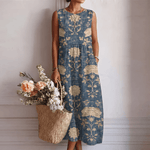Aurora™ | Vestido Midi Floral Clássico - Vestido | Benedita Lisboa