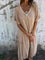 Aurora™ | Vestido Solto Elegance com Decote em V - | Benedita Lisboa