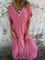 Aurora™ | Vestido Solto Elegance com Decote em V - | Benedita Lisboa