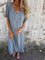 Aurora™ | Vestido Solto Elegance com Decote em V - | Benedita Lisboa