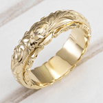 Bague Vintage Elegante Złoty Com Motivo Floral - | Benedita Lisboa